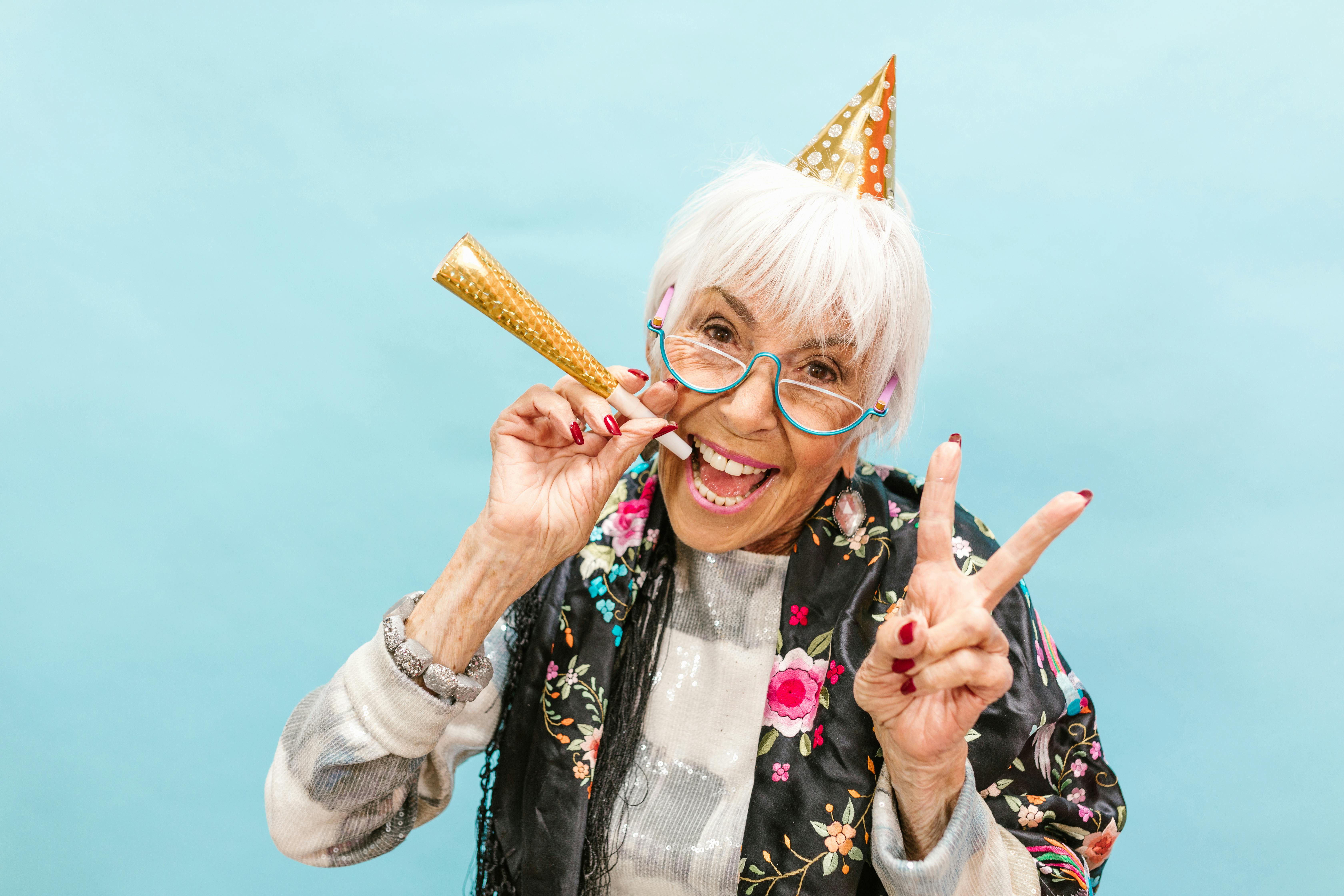 Vibrant older adult feeling energetic