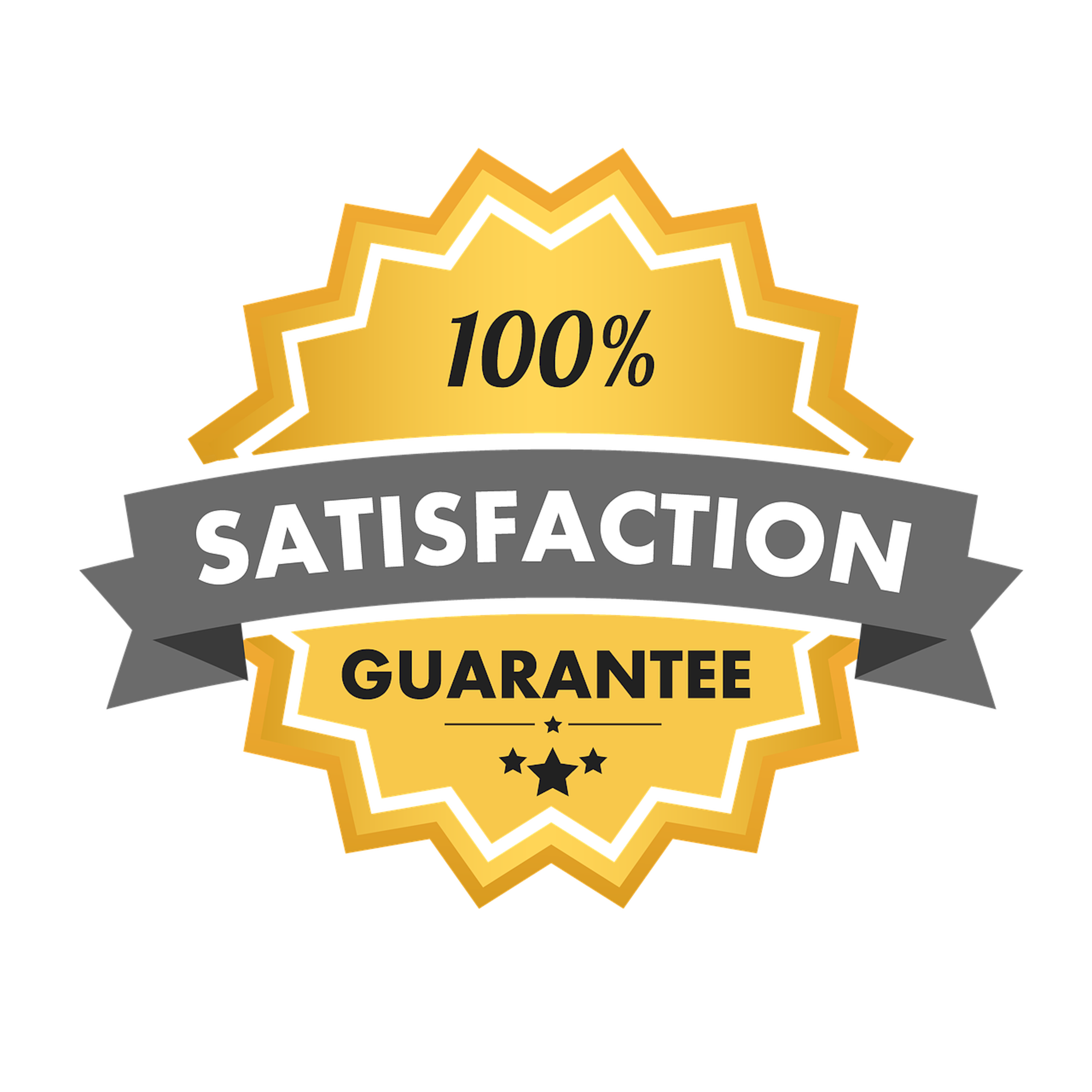 100% Satisfaction Guarantee Seal