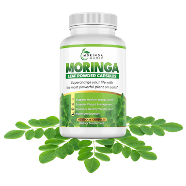 Official Moringa Magic product bottles