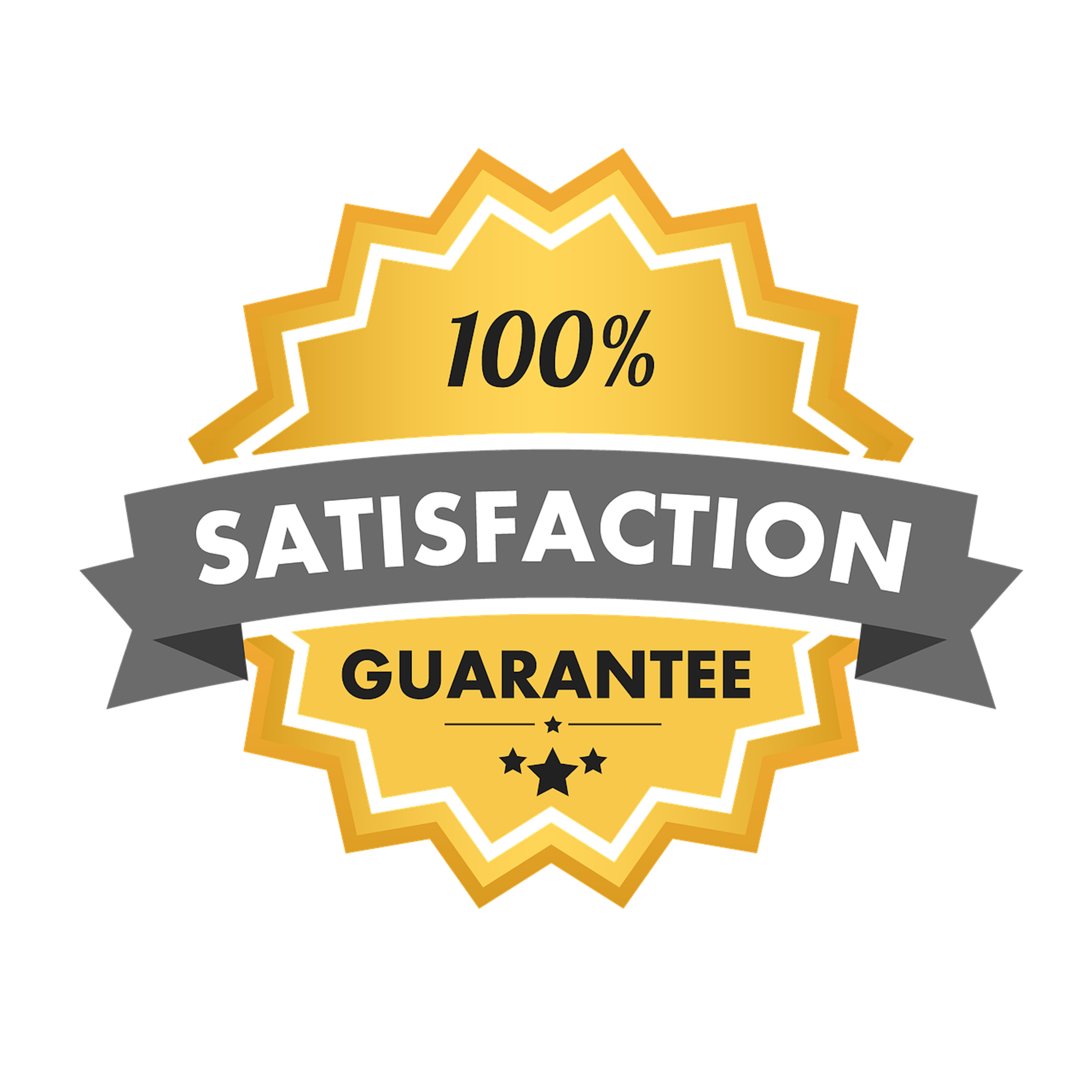 100% Satisfaction Guarantee Seal