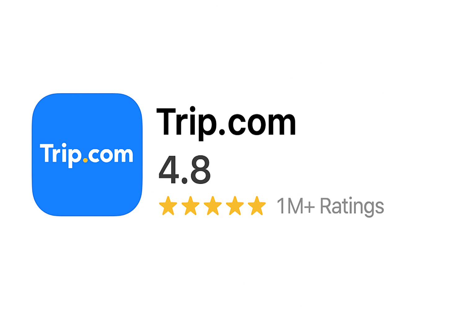 App Store rating for Trip.com
